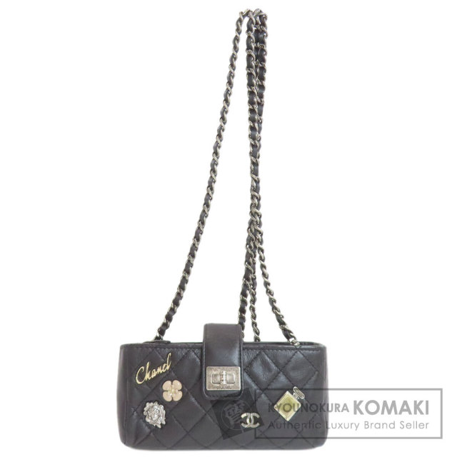シャネル ショルダーバッグ ミニチェーンショルダー マトラッセ シルバー金具