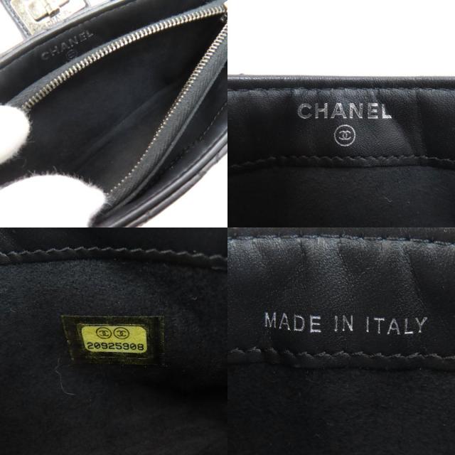 シャネル ショルダーバッグ ミニチェーンショルダー マトラッセ シルバー金具