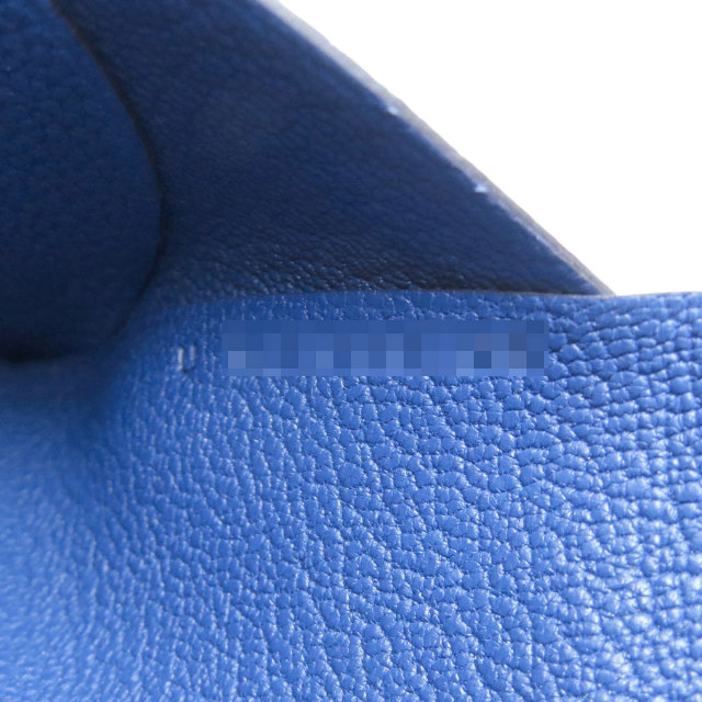 エルメス カードケース カルヴィデュオ ブルーフランス シルバー金具