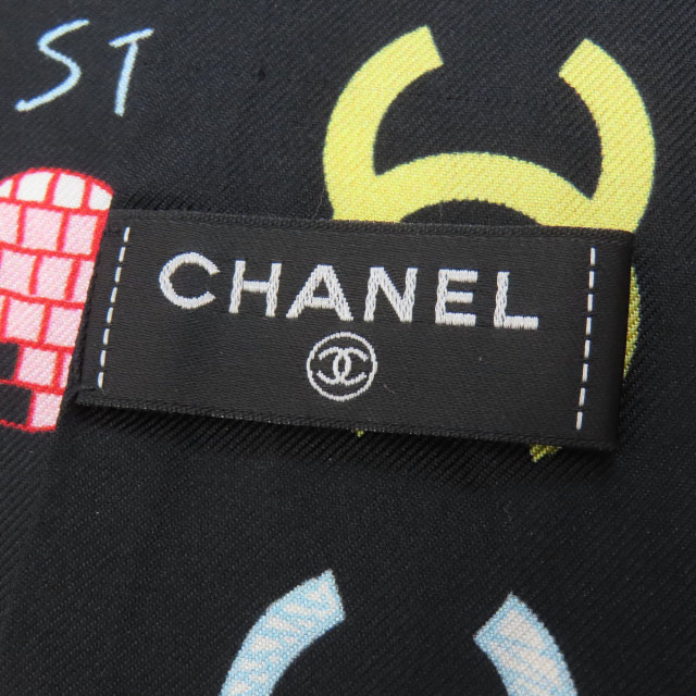 CHANEL シャネル バンドー スカーフ シルク レディース [中古