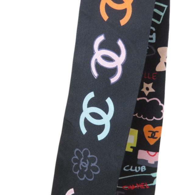 CHANEL シャネル バンドー スカーフ シルク レディース [中古