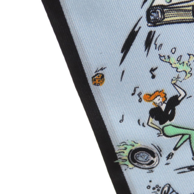 PRADA プラダ プリントシルクツイル スキニースカーフ スカーフ シルク