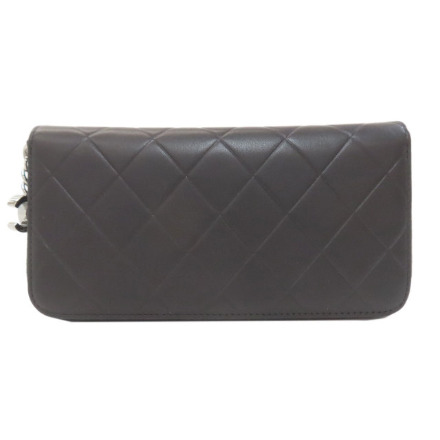 CHANEL シャネル マトラッセ シルバー金具 長財布（小銭入れあり