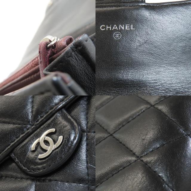 シャネル 長財布（小銭入れあり） マトラッセ ココマーク シルバー金具