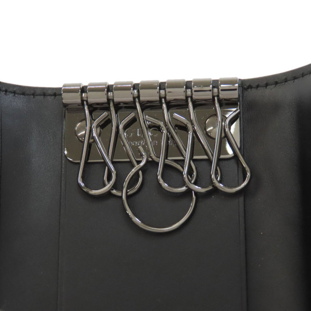GUCCI グッチ 237509 GGシグネチャー シマ キーケース レザー