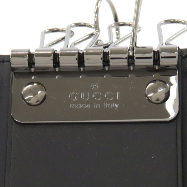 GUCCI グッチ 237509 GGシグネチャー シマ キーケース レザー