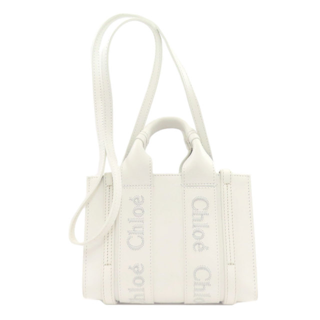 CHLOE クロエ ウッディ ミニ 2WAY ハンドバッグ レザー レディース