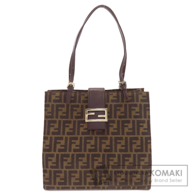 FENDI フェンディ ズッカ柄 トートバッグ キャンバス レディース [中古