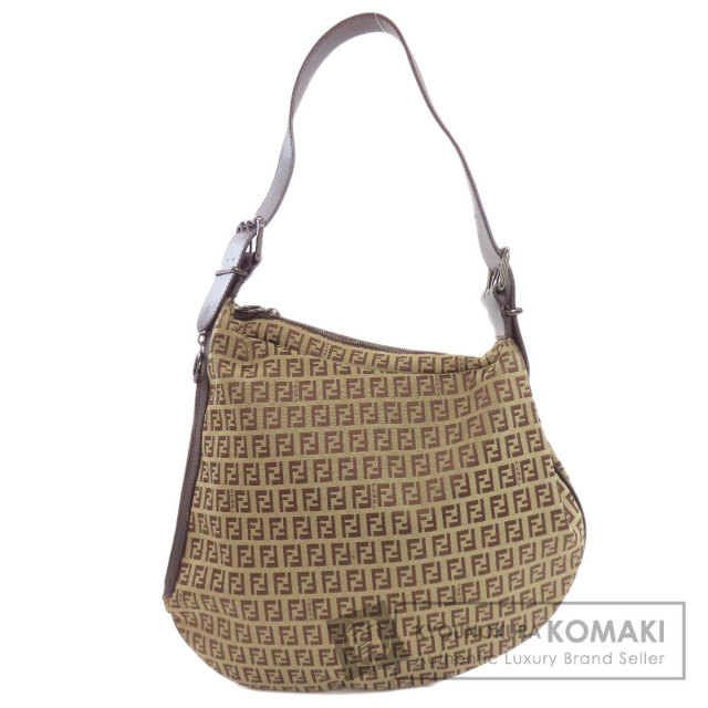 フェンディ シェフバッグ ズッキーノ ワンショルダーバッグ キャンバス レザー FENDI フェンディ ワンショルダー ズッキーノ ショルダーバッグ