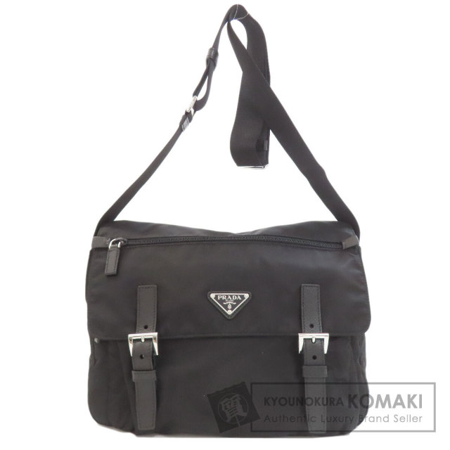 PRADA プラダ 1BD671 ロゴ金具 ショルダーバッグ ナイロン素材