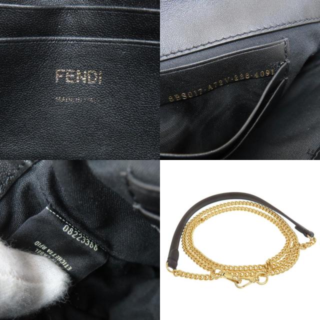 FENDI チェーンショルダーバック ☆FENDI☆ チェーンウォレット バッグ♪レザーストラップ付 2way