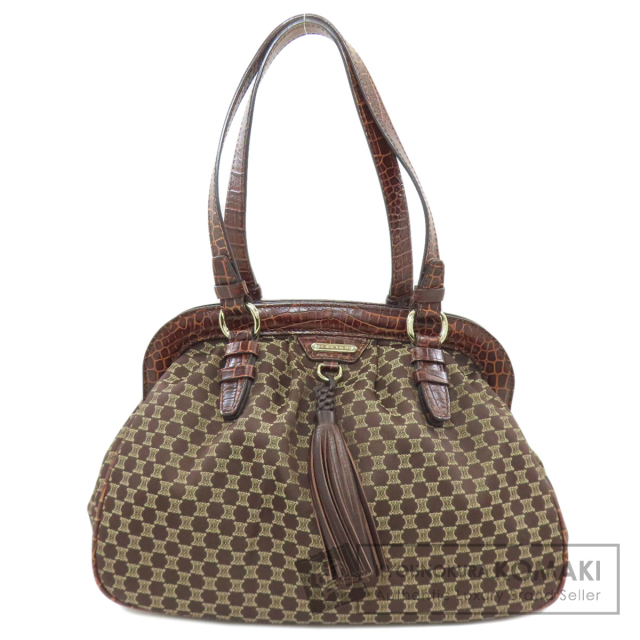 セリーヌ ハンドバッグ マカダム柄 フリンジ