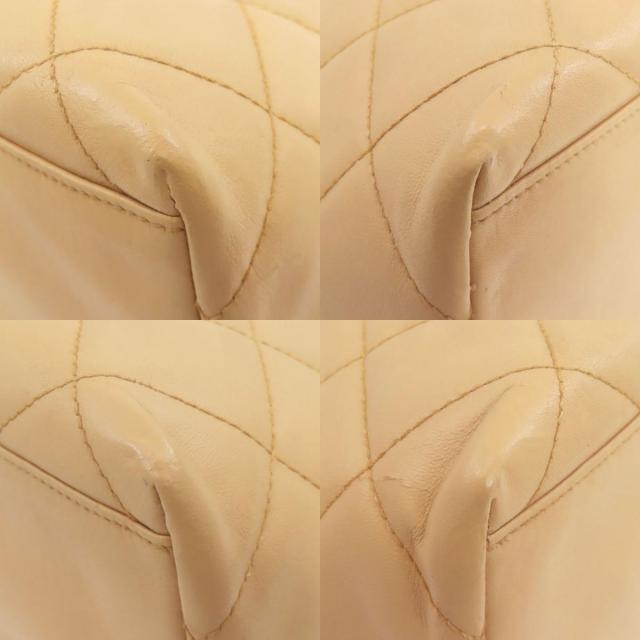 シャネル ハンドバッグ マトラッセ ウッドハンドル ゴールド金具
