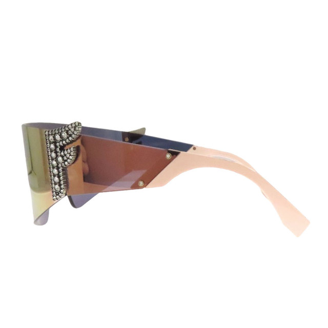 FENDI フェンディ FFロゴ ラインストーン サングラス プラスティック レディース [中古] FENDI フェンディ FFロゴ ラインストーン サングラス プラスチック