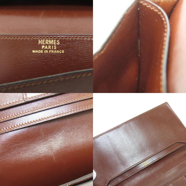 HERMES エルメス MC2 フレミング 長財布（小銭入れなし） ボックスカーフ レディース [中古] HERMES エルメス MC2 フレミング 長財布（小銭入れなし） ボックス