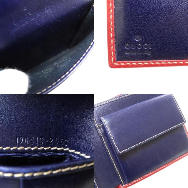 GUCCI グッチ 190415 ロゴ 二つ折り財布（小銭入れあり） ナイロン レディース [中古] GUCCI グッチ 190415 ロゴ 二つ折り財布（小銭入れあり） ナイロン素材