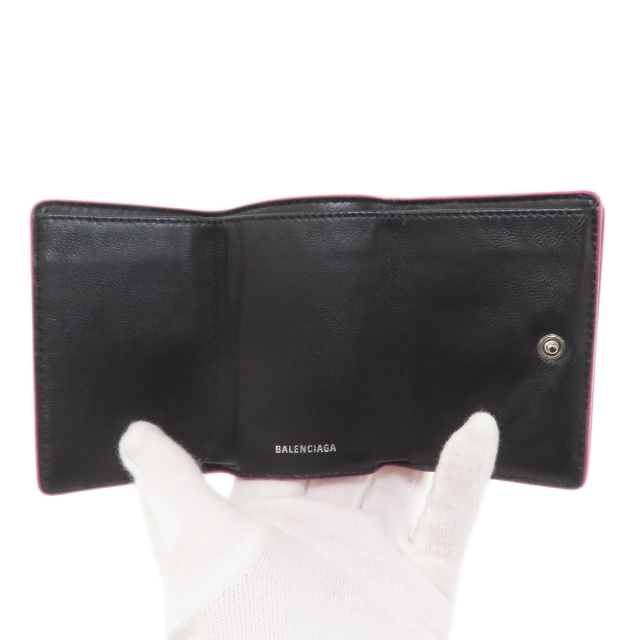 BALENCIAGA バレンシアガ 516402 ロゴ 三つ折り財布 二つ折り財布