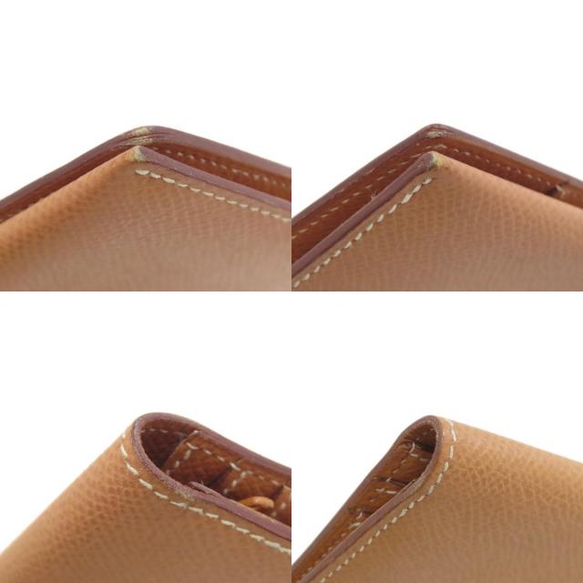 HERMES エルメス ベアンクラシック ナチュラル ゴールド金具 長財布