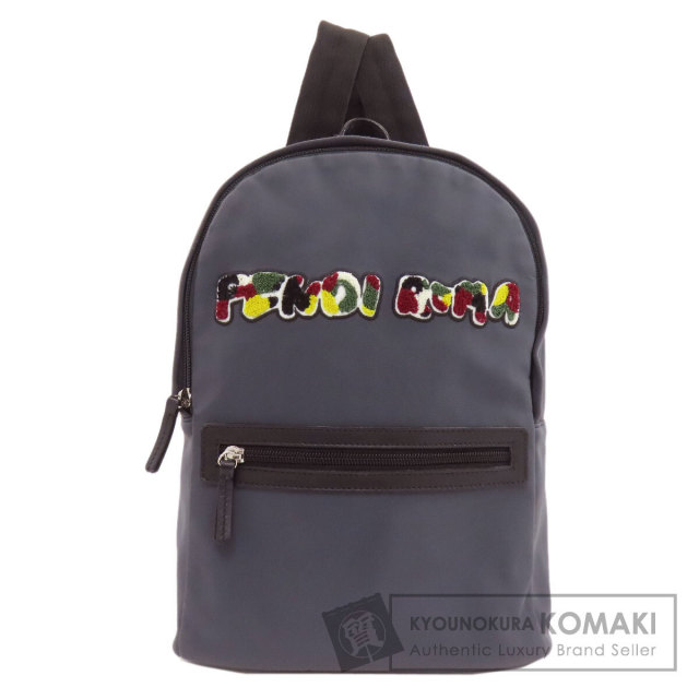 FENDI フェンディ ロゴワッペン リュック・デイパック ナイロン素材