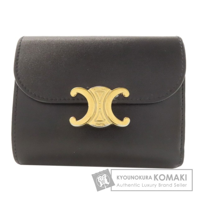 CELINE セリーヌ マカダム 三つ折り財布 二つ折り財布（小銭入れあり