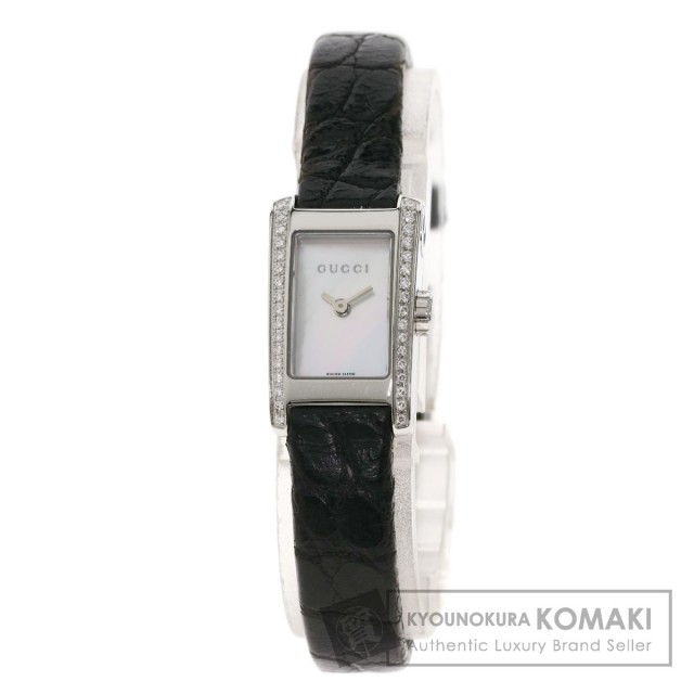 Gucci グッチ 8600l ダイヤモンド 腕時計 ステンレススチール 革 ダイヤモンド レディース ブランド京の蔵小牧 ネット販売部
