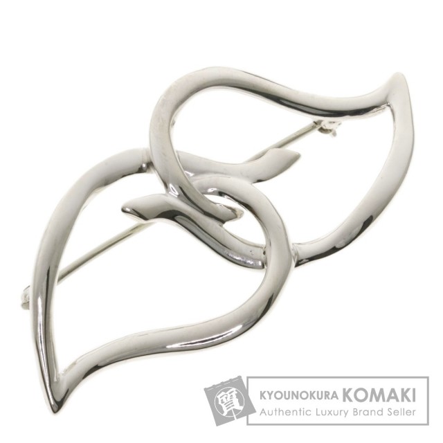 ティファニー　リーフ　ブローチ 美品❣ ティファニー ダブルリーフ ブローチ シルバー - メルカリ