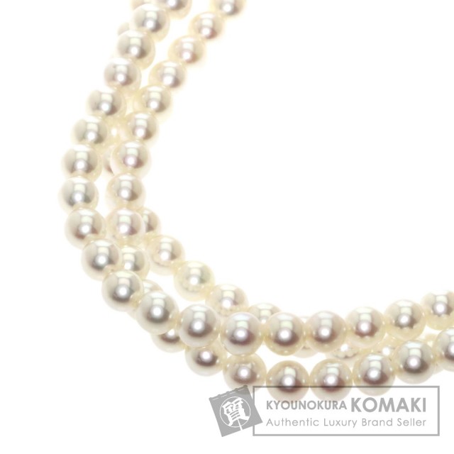 MIKIMOTO ミキモト 3連 アコヤベビーパール 真珠 ダイヤモンド  