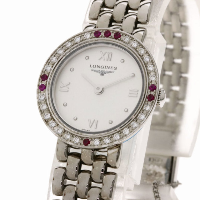 LONGINES ロンジン L6.108.7 プレステージ ダイヤモンド ルビー 腕時計