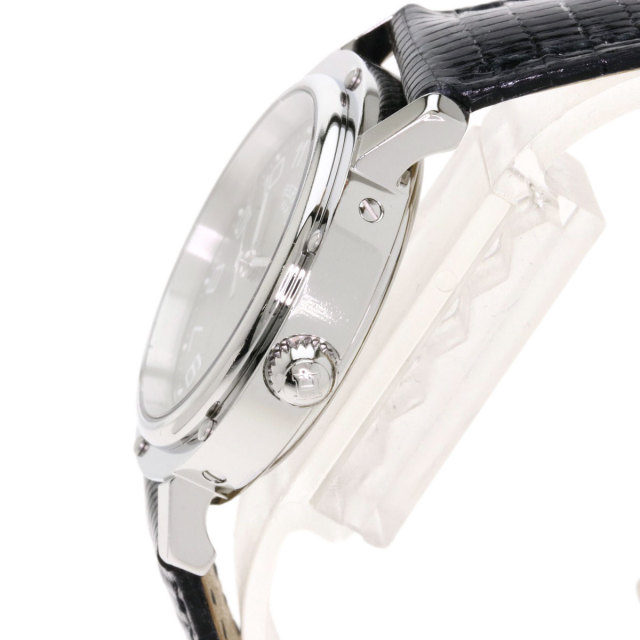 HERMES クリッパー　ブラックレザーバンド HERMES クリッパー ブラックレザーバンド