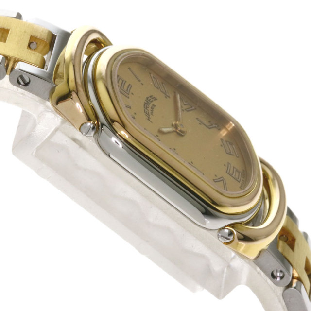HERMES エルメス ラリー 腕時計 ステンレススチール/SSxGP