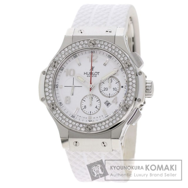 Hublot ウブロ 301 Se 230 Rw 114 バン ベゼル ダイヤモンド 腕時計 ステンレススチール ラバー ダイヤモンド メンズ