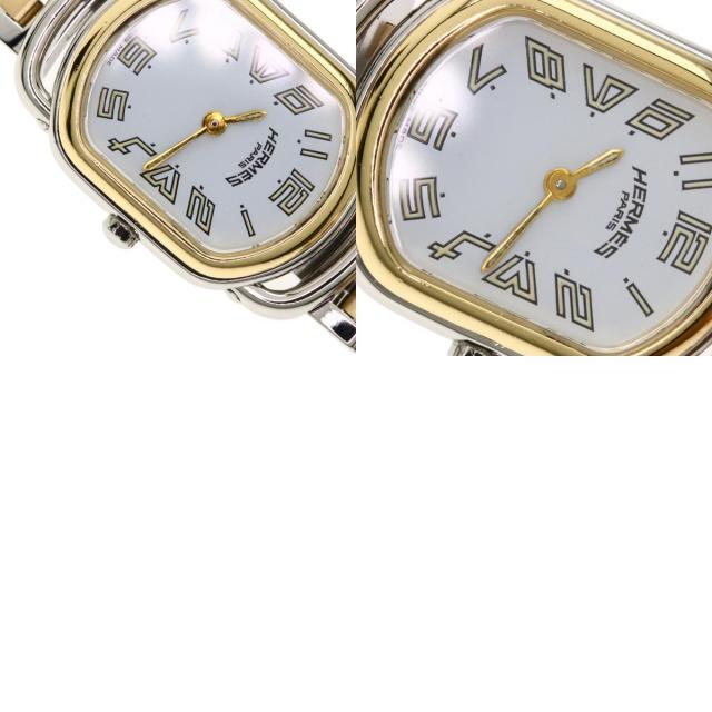HERMES エルメス RA1.220 ラリー 腕時計 ステンレススチール/SSxGP 