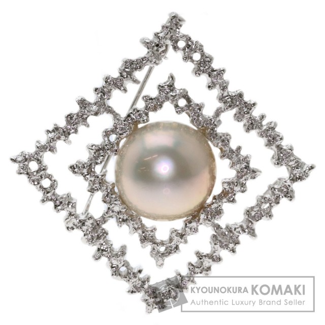 TASAKI タサキ マベパール 真珠 ブローチ シルバー レディース  