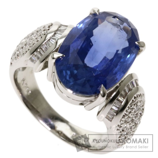 8 74ct サファイア ダイヤモンド リング 指輪 プラチナpt900 13 4g レディース ブランド京の蔵小牧 ネット販売部