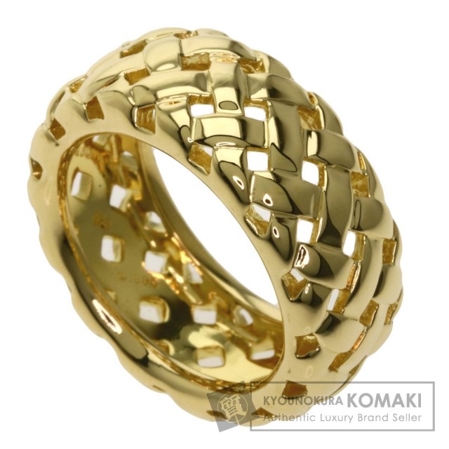 TIFFANY&Co. ティファニー メッシュリング リング・指輪 K18イエロー 
