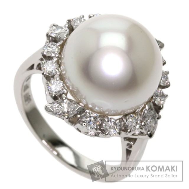 MIKIMOTO ミキモト パール 真珠 ダイヤモンド リング・指輪 プラチナ  