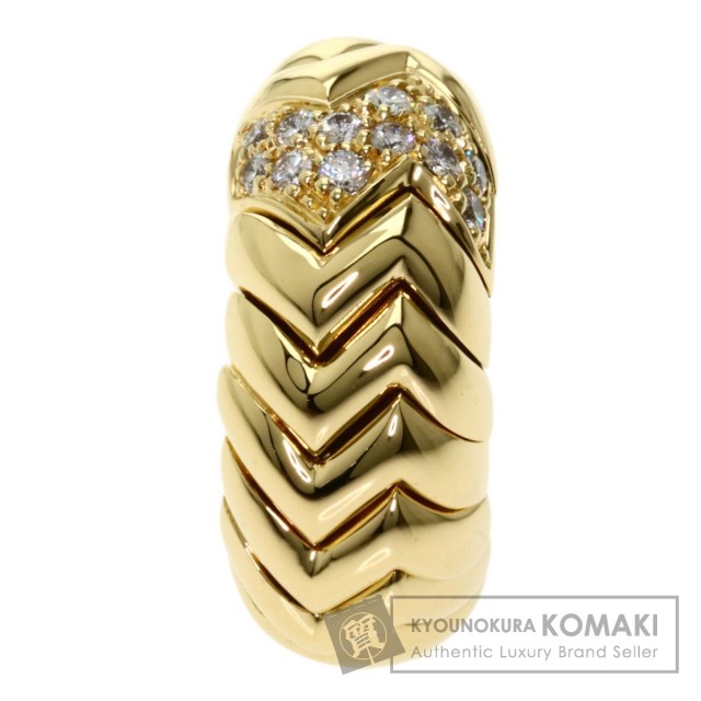 BVLGARI ブルガリ スピガ ダイヤモンド 片方のみ イヤリング K18 