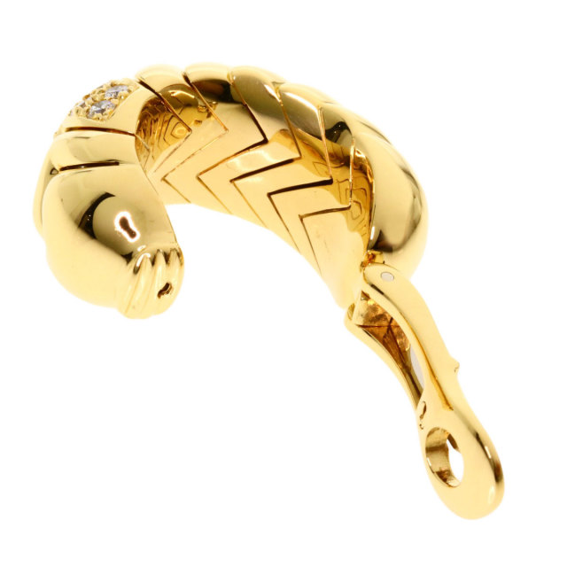 BVLGARI ブルガリ スピガ ダイヤモンド 片方のみ イヤリング K18 