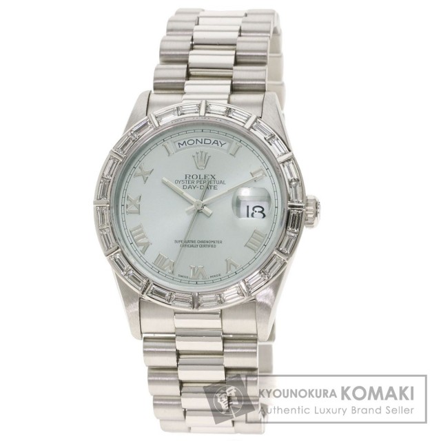 Rolex ロレックス 166 デイデイト ベゼルバケットダイヤモンド 腕時計 Oh済 プラチナpt950 Pt950 ダイヤモンド メンズ ブランド京の蔵小牧 ネット販売部
