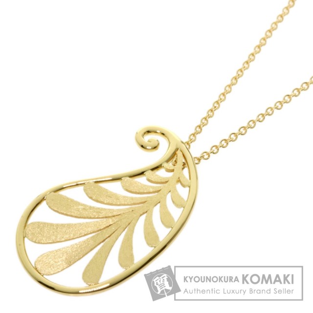 TIFFANY&Co. ティファニー リーフ ネックレス K18イエロー
