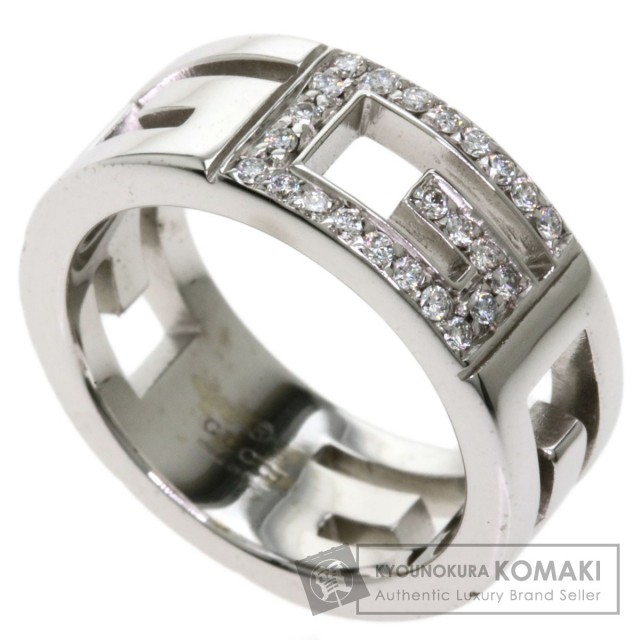 GUCCI グッチ Gロゴ #7 ダイヤモンド リング・指輪 K18ホワイト  