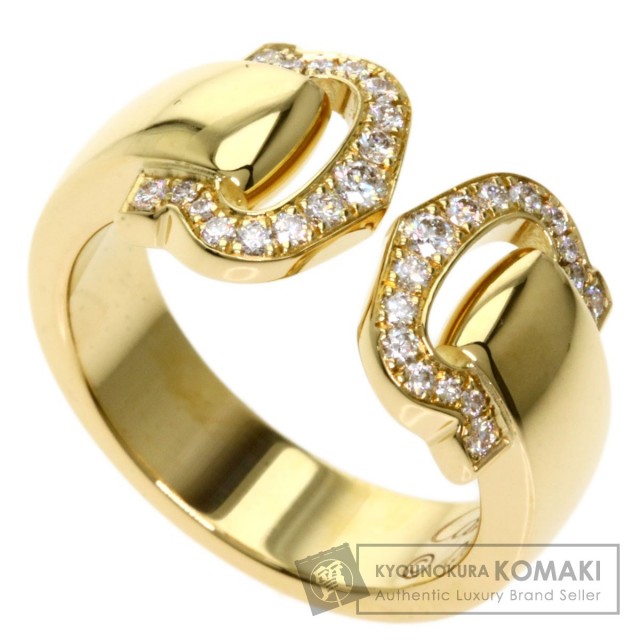 CARTIER カルティエ 2C ブークルセ ダイヤモンド #48 リング・指輪 K18 