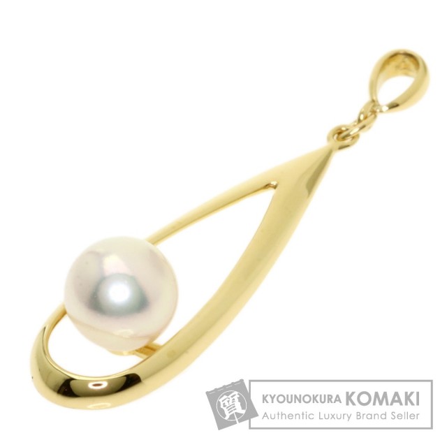 MIKIMOTO ミキモト アコヤパール 真珠 ペンダントトップ K18イエロー 