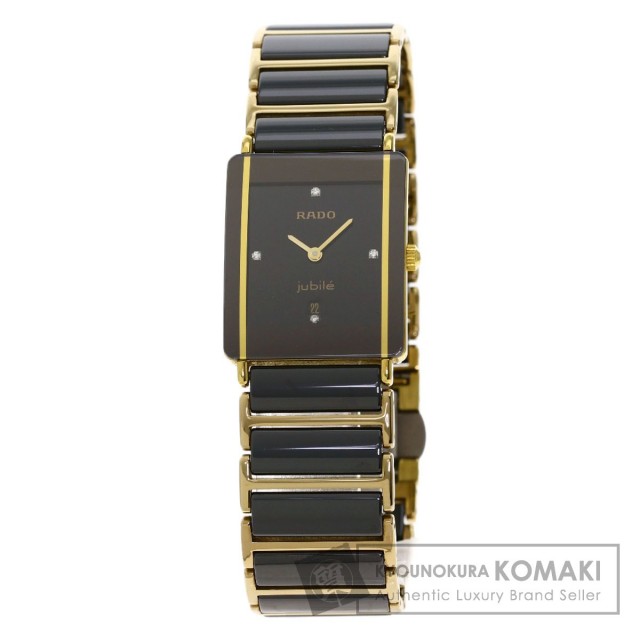 RADO ラドー ダイヤスター 4P ダイヤモンド 腕時計 GP/セラミックx 