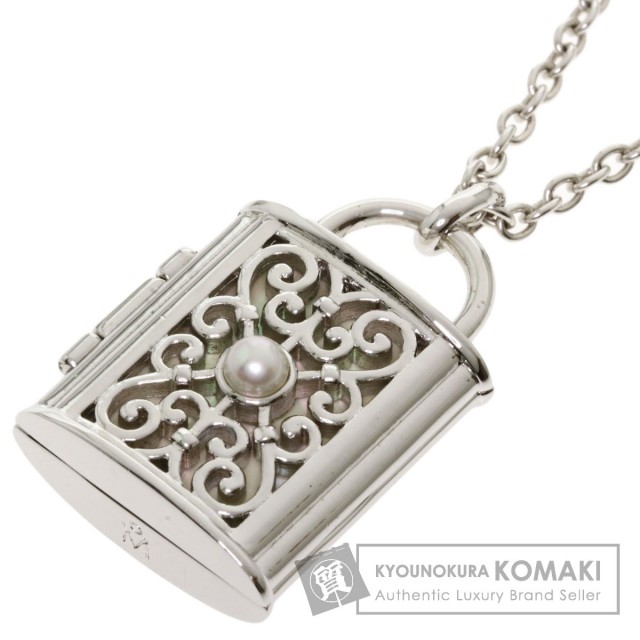 MIKIMOTO ミキモト ロケットネックレス パール 真珠 ネックレス 金属製 