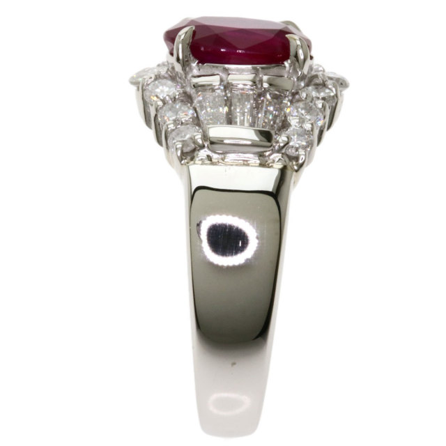 1.16ct ルビー ダイヤモンド リング・指輪 プラチナPT900 9g レディース
