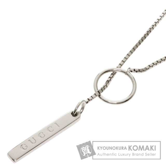 GUCCI K18WG グッチ ネックレス ラリアット ホワイトゴールド 楽天市場】GUCCI グッチ ラリアット ネックレス アイコン