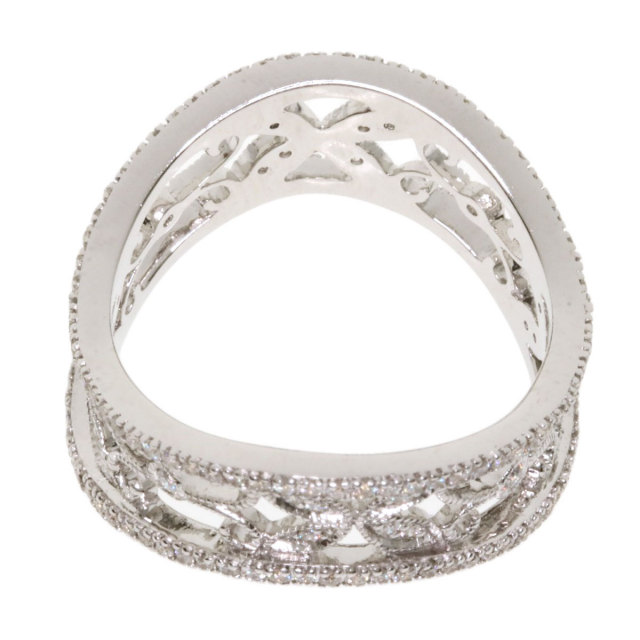 0.56ct ダイヤモンド 小西理 リング・指輪 K18ホワイトゴールド 4.3g  