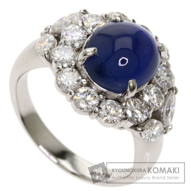 クリスマスセールj 6 22ct スターサファイア ダイヤモンド リング 指輪 プラチナpt900 9 5g レディース ブランド京の蔵小牧 ネット販売部