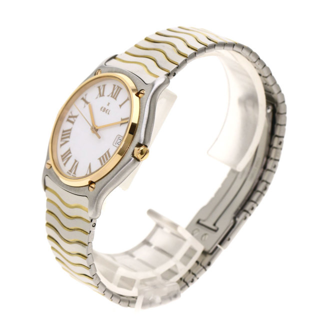【K18YG】 EBEL エベル クラシックスポーツ 12P 腕時計 不動 EBEL エベル クラシックウェーブ 12P ダイヤモンド 腕時計